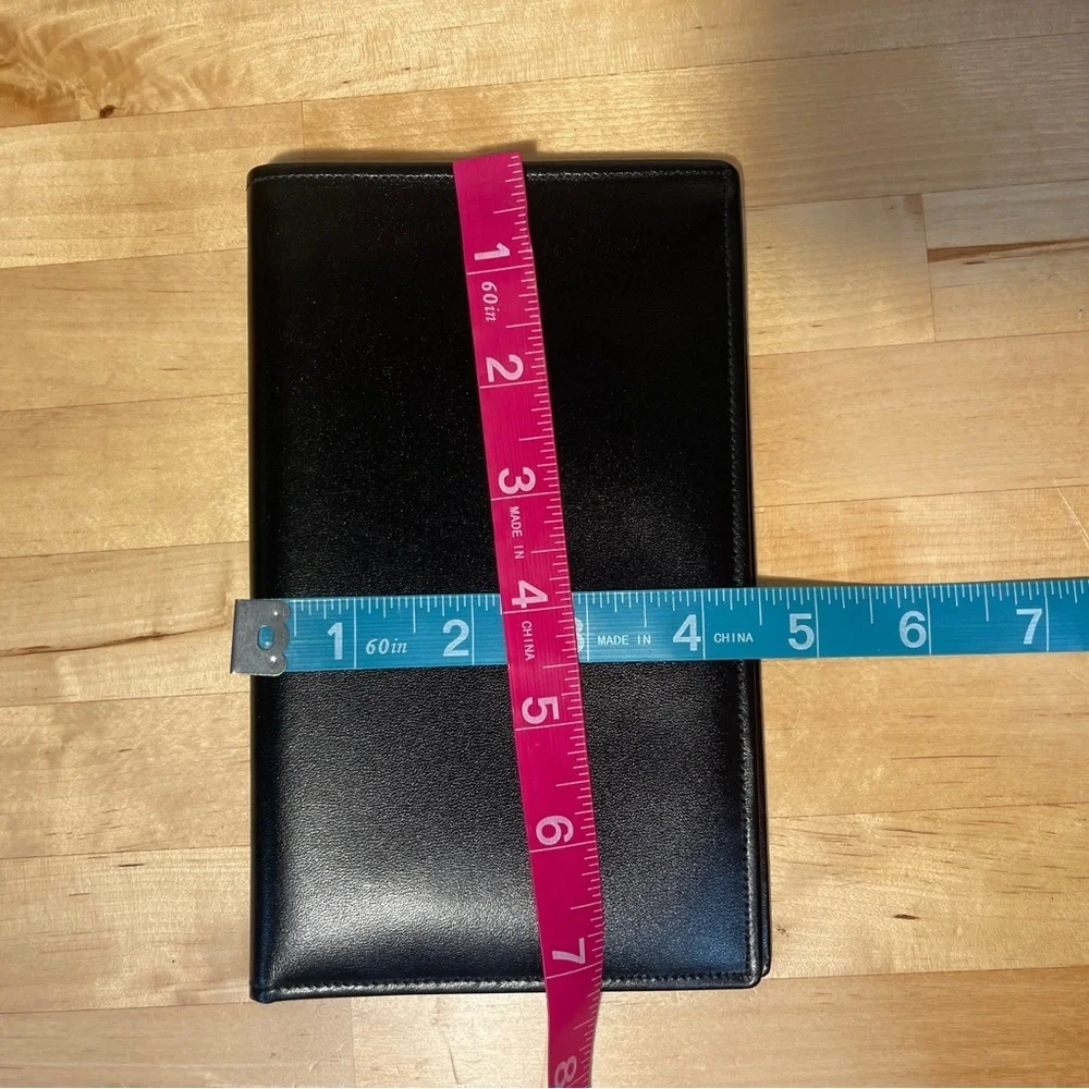 VIP Vintage Black Leather Travel Wallet Passport Holder Organizer Document Case